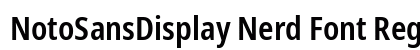 NotoSansDisplay Nerd Font Regular Preview