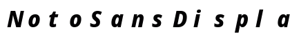 NotoSansDisplay Nerd Font Mono Italic Preview