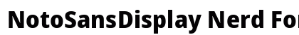 NotoSansDisplay Nerd Font Regular Preview