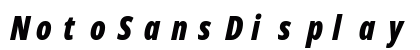 NotoSansDisplay Nerd Font Mono Italic Preview
