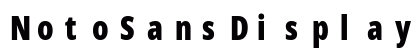 NotoSansDisplay Nerd Font Mono Regular Preview