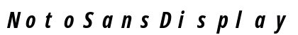 NotoSansDisplay Nerd Font Mono Bold Italic Preview