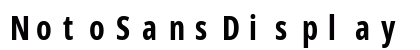 NotoSansDisplay Nerd Font Mono Bold preview
