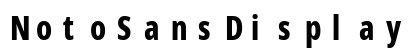NotoSansDisplay Nerd Font Mono Regular Preview