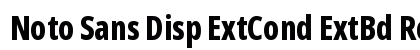 Noto Sans Disp ExtCond ExtBd Regular Preview