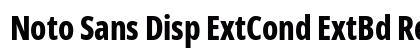 Noto Sans Disp ExtCond ExtBd Regular Preview