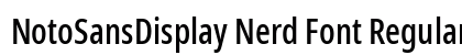 NotoSansDisplay Nerd Font Regular Preview