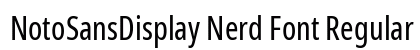 NotoSansDisplay Nerd Font Regular Preview