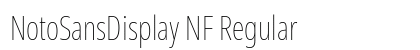 NotoSansDisplay NF Regular preview