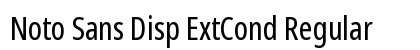Noto Sans Disp ExtCond Regular Preview
