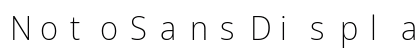 NotoSansDisplay Nerd Font Mono Regular Preview