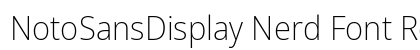 NotoSansDisplay Nerd Font Regular Preview