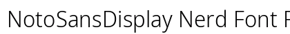 NotoSansDisplay Nerd Font Regular Preview