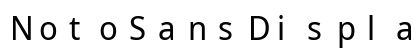 NotoSansDisplay Nerd Font Mono Regular Preview