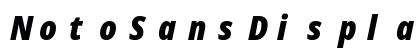 NotoSansDisplay Nerd Font Mono Italic Preview
