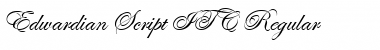 Edwardian Script ITC Regular Font