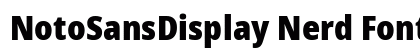 NotoSansDisplay Nerd Font Regular Preview