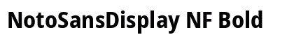 NotoSansDisplay NF Bold preview