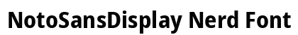NotoSansDisplay Nerd Font Bold preview