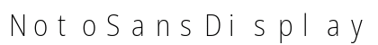 NotoSansDisplay Nerd Font Mono Regular Preview