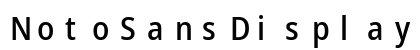 NotoSansDisplay Nerd Font Mono Regular Preview