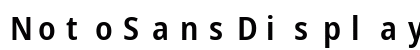 NotoSansDisplay Nerd Font Mono Regular Preview