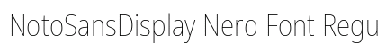 NotoSansDisplay Nerd Font Regular Preview