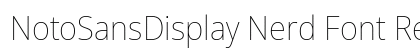 NotoSansDisplay Nerd Font Regular Preview