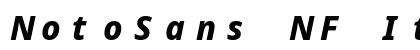 NotoSans NF Italic preview
