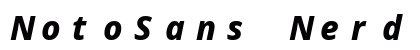 NotoSans Nerd Font Mono Italic preview