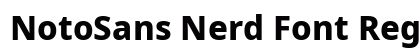 NotoSans Nerd Font Regular preview