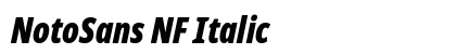 NotoSans NF Italic preview