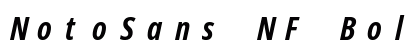 NotoSans NF Bold Italic Preview