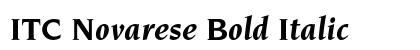 ITC Novarese Bold Italic Preview