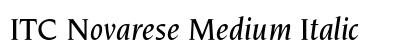 ITC Novarese Medium Italic Preview