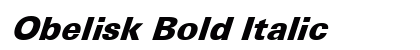 Obelisk Bold Italic Preview