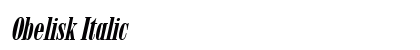 Obelisk Italic Preview