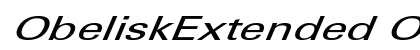 ObeliskExtended Oblique Font