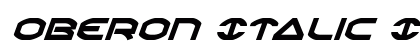 Oberon Italic Italic preview
