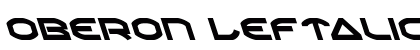 Oberon Leftalic Italic preview