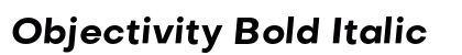 Objectivity Bold Italic Preview