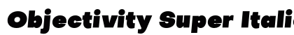 Objectivity Super Italic preview