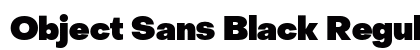 Object Sans Black Regular Preview