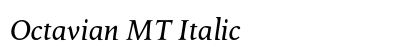 Octavian MT Italic Font