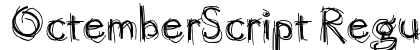 OctemberScript Regular preview
