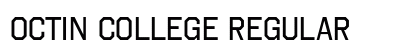 Octin College Regular Font