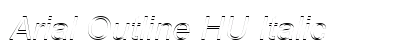 Arial Outline HU Italic preview