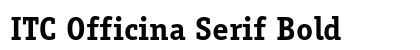 ITC Officina Serif Bold preview