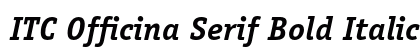 ITC Officina Serif Bold Italic Preview
