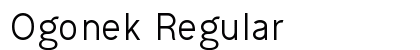 Ogonek Regular preview